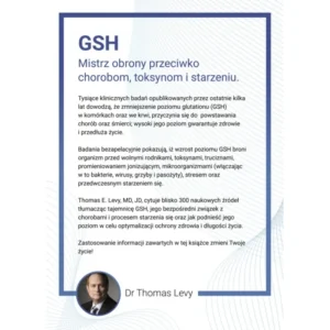 Ebook GSH Glutation – Mistrz Obrony – dr Thomas Levy – e-book