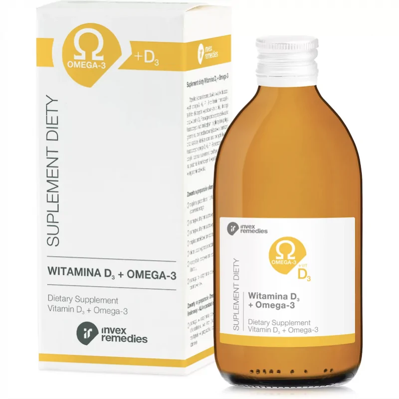 Witamina D3 + Omega-3 300 ml-vitallabs
