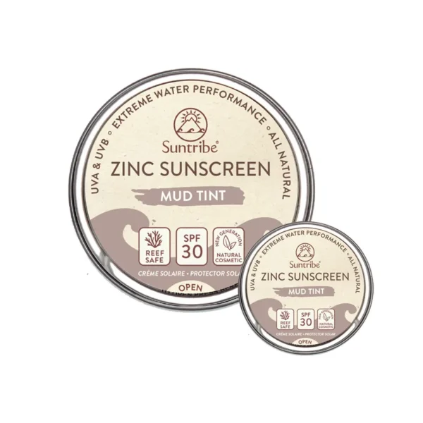 Suntribe Naturalny cynkowy krem ​​przeciwsłoneczny do twarzy i ciała SPF30 15/45g - Tint-Vitallabs3