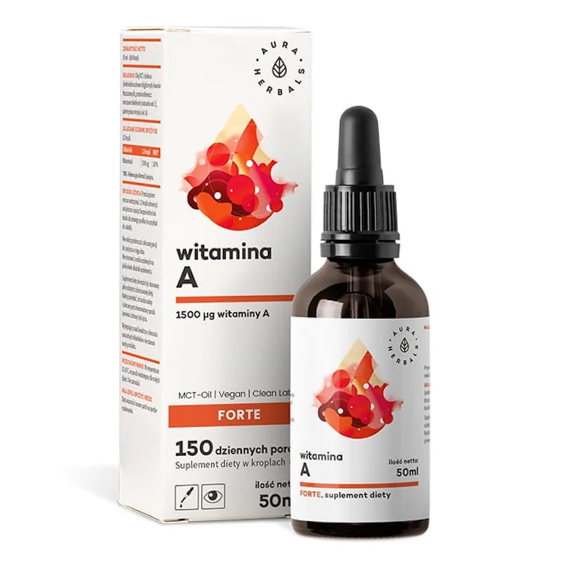 Witamina A FORTE krople z olejem MCT, 50 ml-vitallabs1