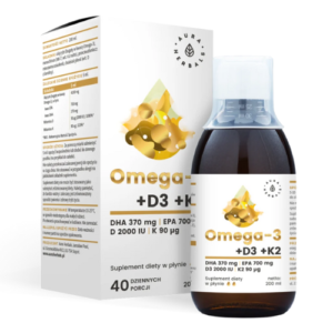 Omega-3 (EPA i DHA) + D3 (2000IU) + K2, płyn 200 ml